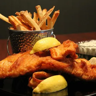 Fish and Chips - freshly battered to order.
