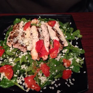 Basaltic chicken roasted tomato salad.