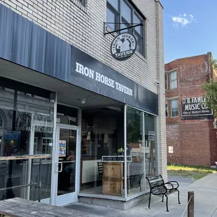 the outside of the building