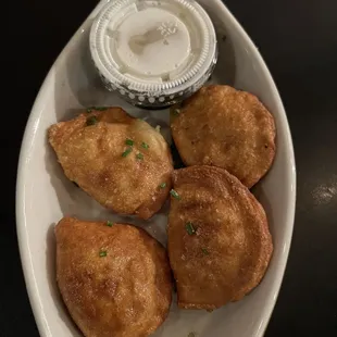 Fried Pierogies, came with 6 but we were hungry!