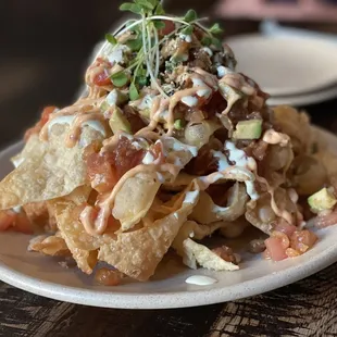 Tuna Poke Nachos