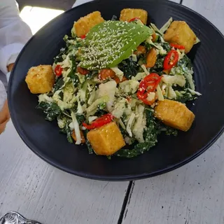 Tofu and Kale Salad
