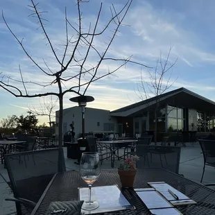 outdoor tasting area