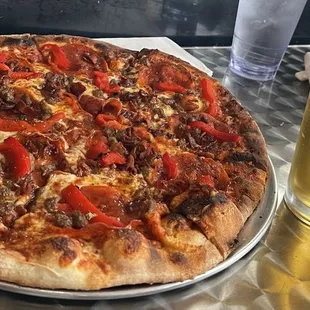 pizza, food