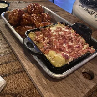 Boneless Nuggets &amp; Cheesy Bacon Potatoes