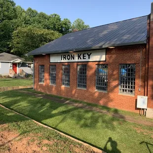 the front of the building