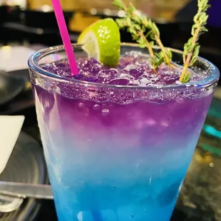Blue cocktail