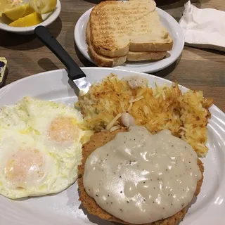 Chicken Fried Steak and Eggs*