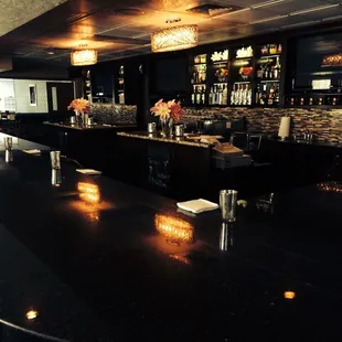 the bar