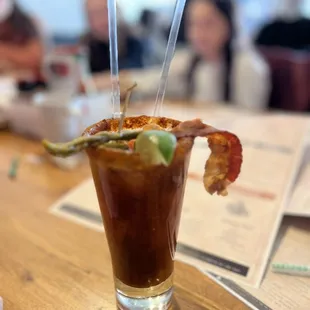 Bacon Bloody Mary! Freaking BOMB!!!