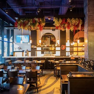 the interior of the restaurant