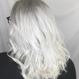 Platinum cut and color by Misty