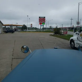 outside