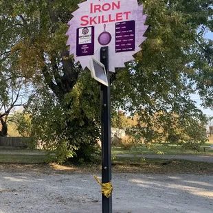 Don't miss the sign when coming in