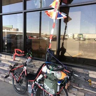 Exterior: uncongested parking for my "FrankenBike"