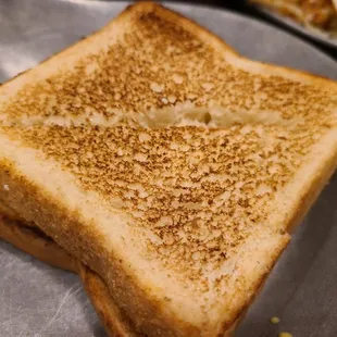 a grilled cheese sandwich on a plate