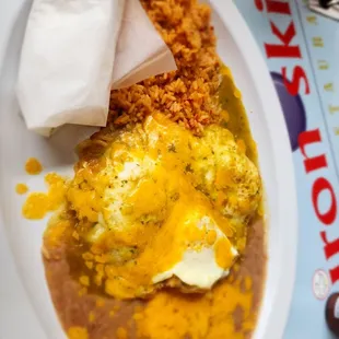 Huevos ranchers spicy, great but needs salt