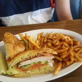 Turkey Croissant Club Sandwich
