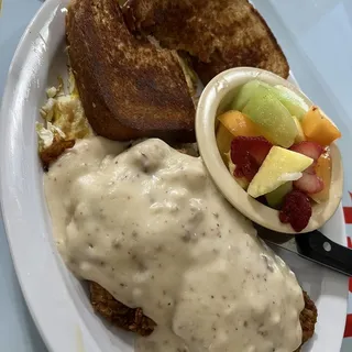 Charbroiled Chicken Breast and 3 Eggs