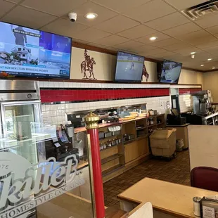 the interior of a restaurant