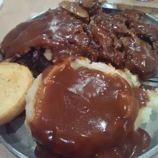 Southern smothered pork chop