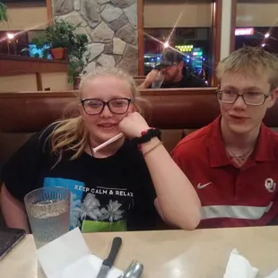 Waiting for our food