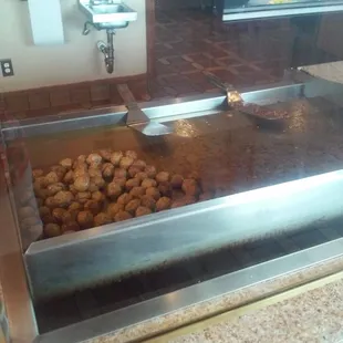 Warming up the meatballs