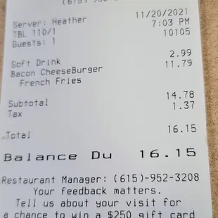 Just flip the 20 on the table she was worth it she did really good didn't need any change back that night