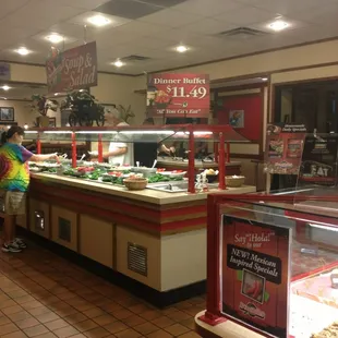 Soup and salad buffet