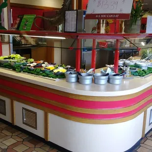 The salad bar