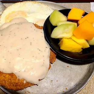 Chicken Fried Steak and Eggs