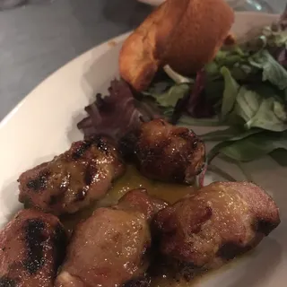 Bacon Wrapped Quail Breast