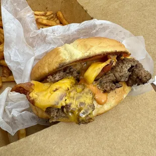 Bacon Strike Double Smash Burger