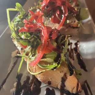 Honey Goat Cheese Bruschetta