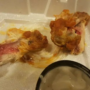 chicken wings and fried chicken, food