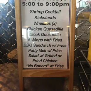 Friday specials!
