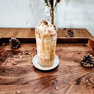 Butter Pecan Frappe.