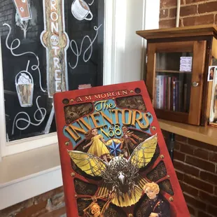 a person holding a book