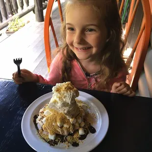 Smores waffle and smiles.