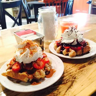 My friend made her own and I had the biscoff waffle. Amazing.