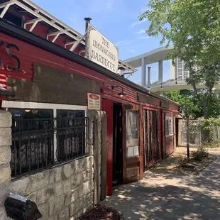 Front of Iron Works Barbecue