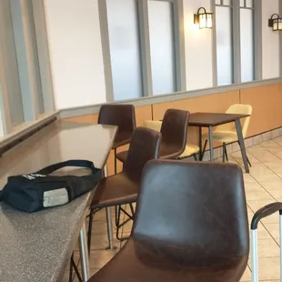 Got a place to charge phone regardless if Ironclad Coffee is open or not.