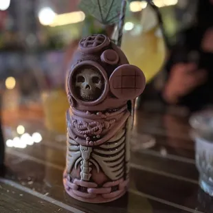 Dark &amp; Stormy tiki cocktail