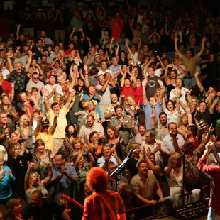 a large crowd of people