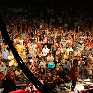 a large crowd of people