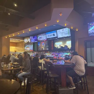 people sitting at the bar