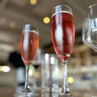 Prosecco with a little pomegranate juice