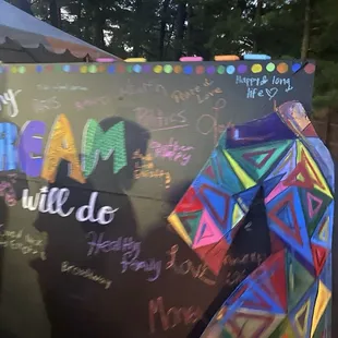 Picture opportunity for Joseph and the Amazing Technicolor Dreamcoat.