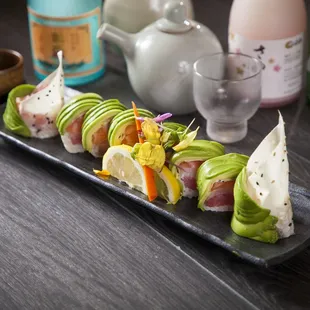 sushi and sashimi, food