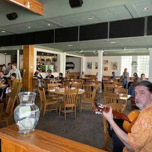 interior, burgers